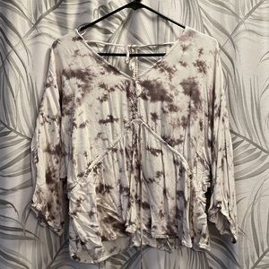 Tie dye Style Cinch Blouse